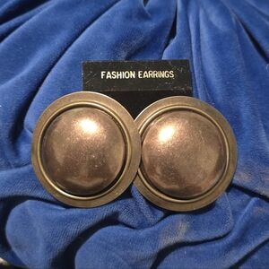 Vintage Made In Korea Round Earrings